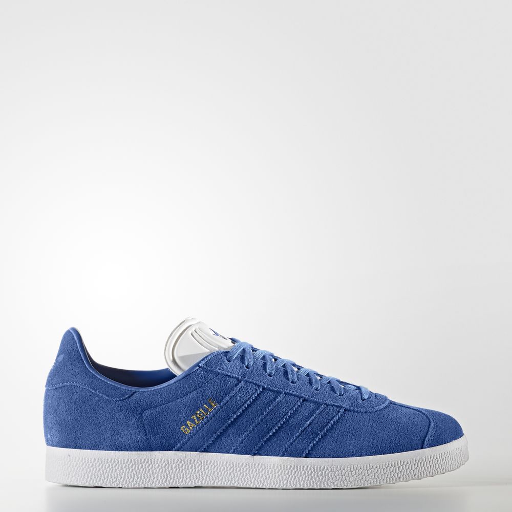 Adidas Gazelle - Originals ανδρικα - Μπλε/Μπλε/Χρυσο Χρωμα Μεταλλικός,Μέγεθος: EU 36 – 54 2/3 (879ED